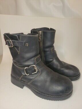 Vintage Voodoo Stone Ridge Black Leather Boots